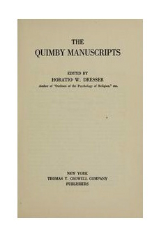 Quimby Manuscripts Horatio W Dresser Pdf Limitless Lvx